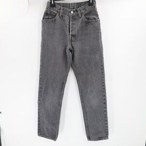 Vintage 80's Levis 501 Jeans womens size 11 26x30 26501-1159 made in usa Gray